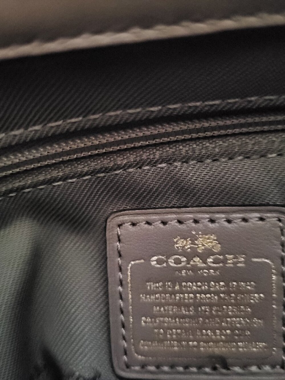 COACH gray shoulder Bag 13x9x4 inches